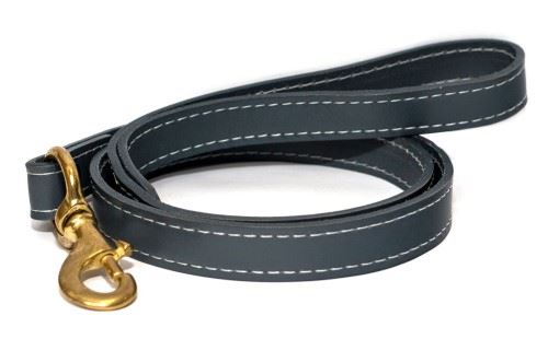 Ralph & Co - Dog Lead Leather Firenze Mist Grey x Size Thin Ralph & Co - Dog Lead Leather Firenze Mist Grey x Size Thin