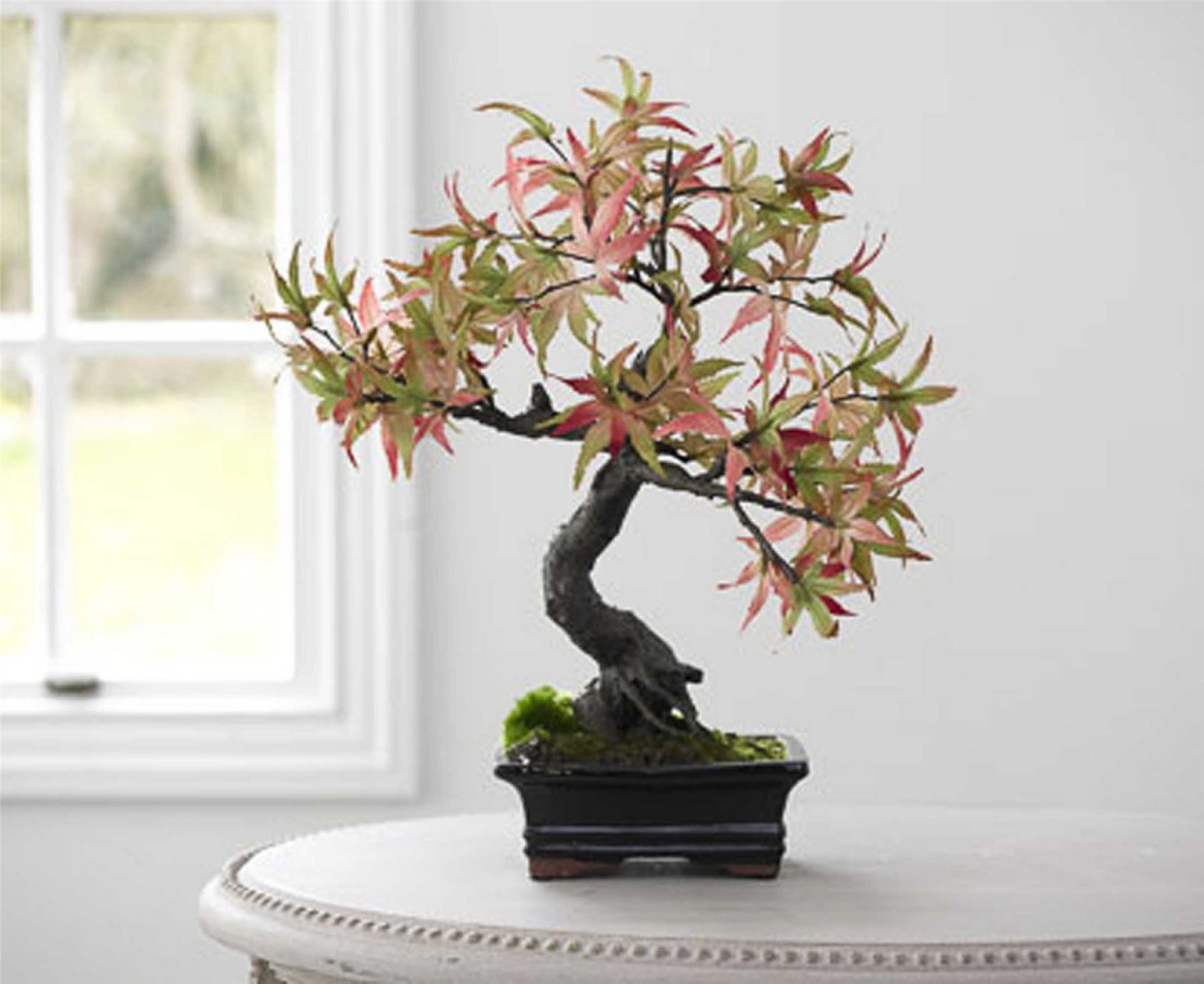 Bloom Pink Maple Bonsai Artificial Tree Plant Potted Decoration Centrepiece eBay