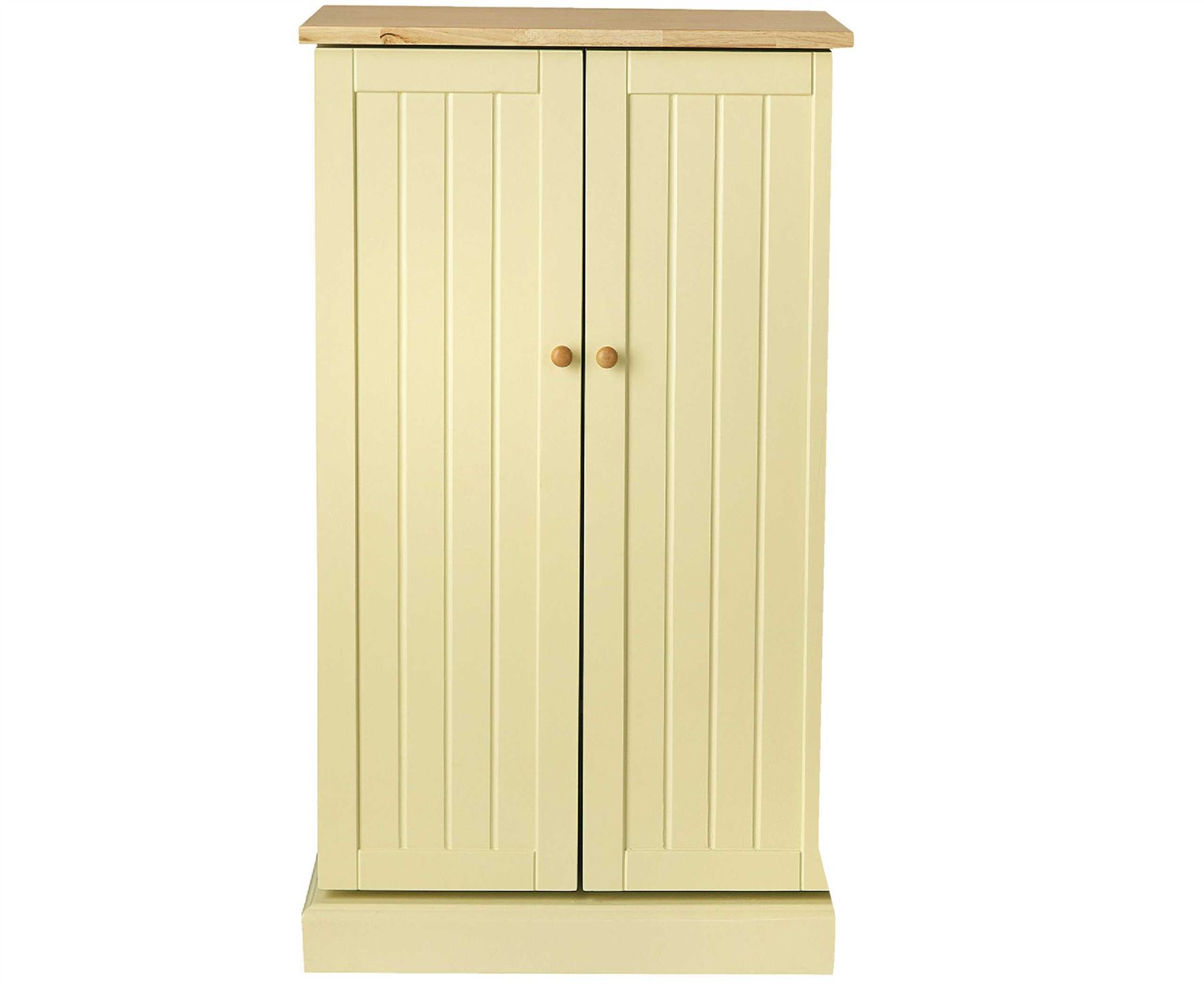 Freestanding Larder Wooden Cupboard Buttermilk Kitchen Food Storage