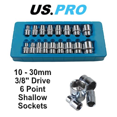 US PRO 17pc 1/2 dr Shallow Sockets 6 point 1030mm 1394 5060478382959 eBay