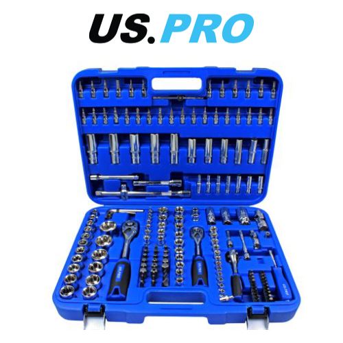 US PRO 172 Piece Metric 1/4 - 3/8 - 1/2