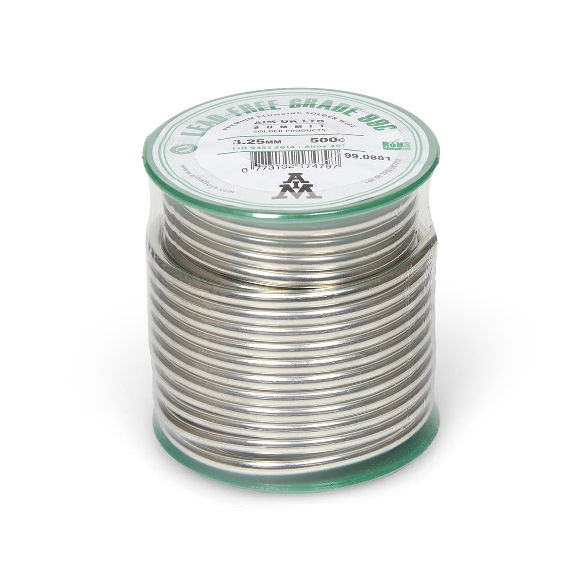 Lead-Free Solder Wire 3.25mm Tin Copper Alloy Plumbing Solder for Copper Pipes
