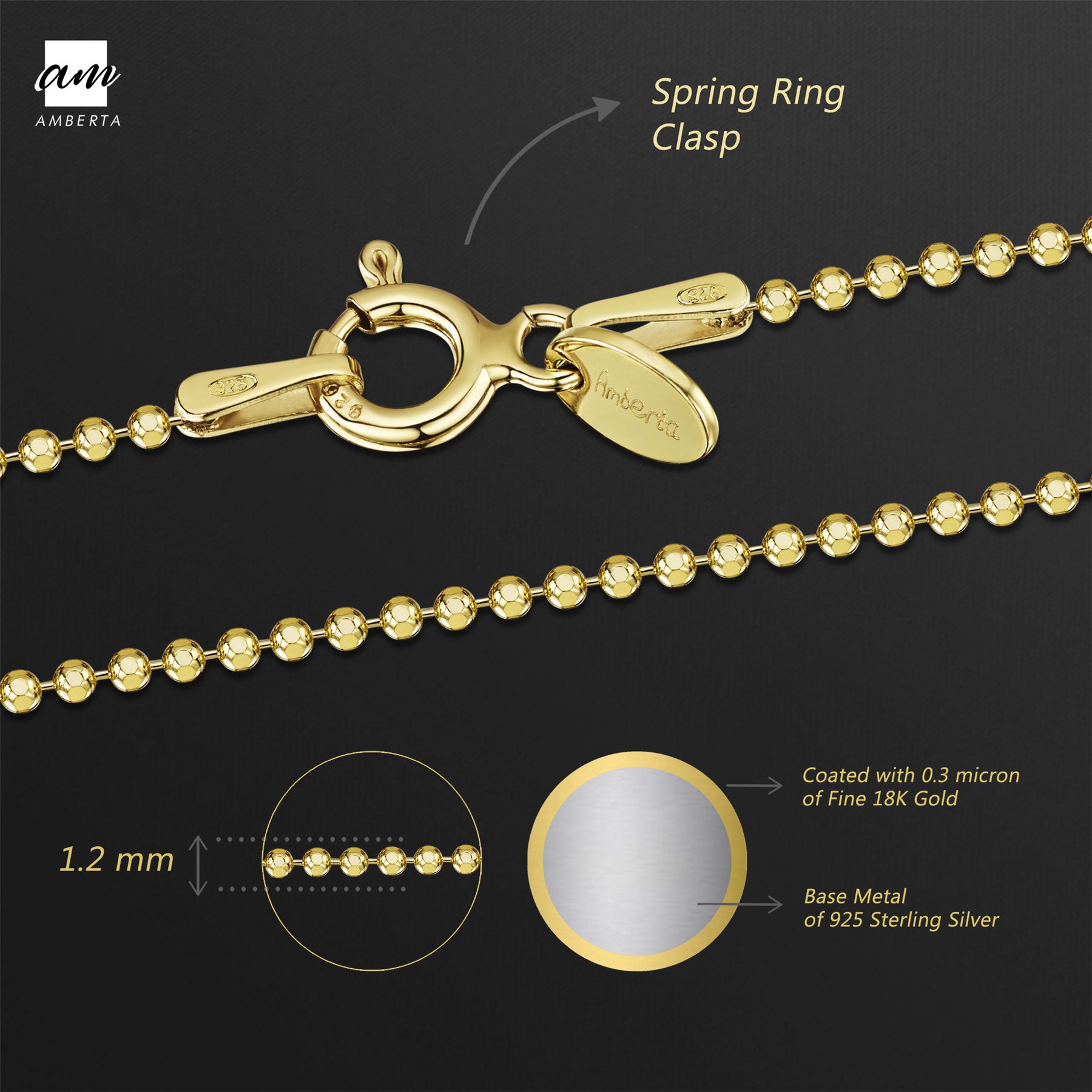925 Sterling Silver Necklace Chain 