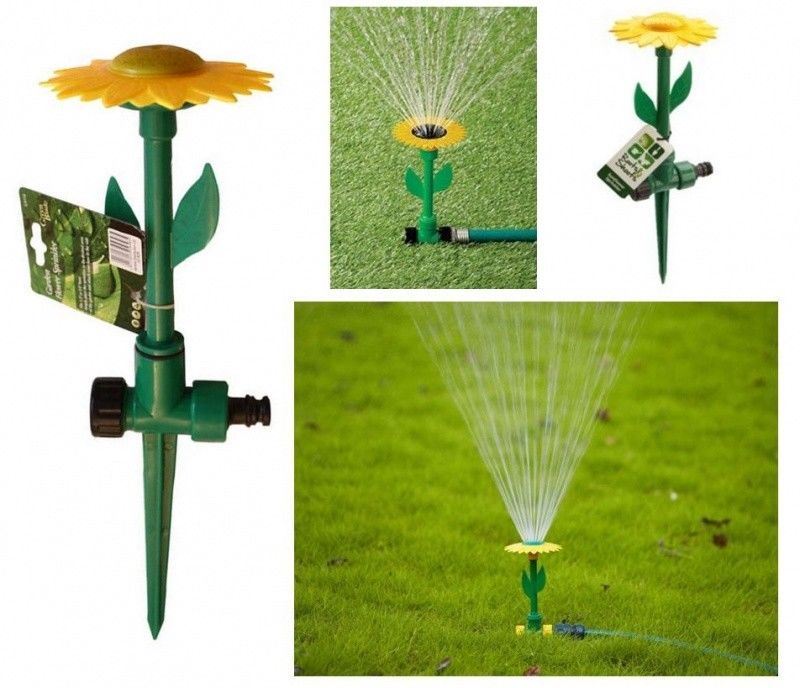 Sunflower Water Sprinkler Hose Attachment Spray Nozzle Head Garden Lawn
