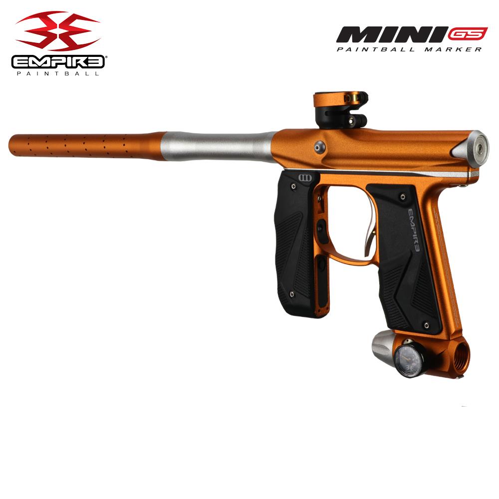 Empire Mini GS Full Auto Advanced Paintball Gun Package - Dust Orange White