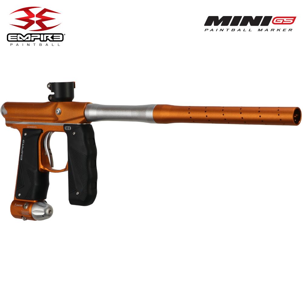 Empire Mini GS Full Auto Advanced Paintball Gun Package - Dust Orange White