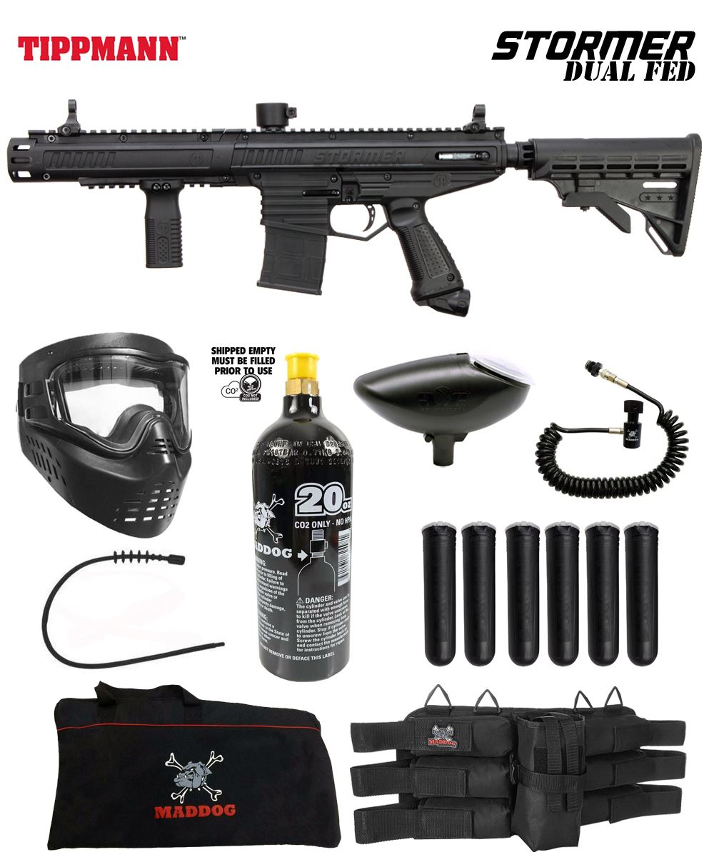 Maddog Tippmann Stormer Elite Dual Fed Corporal Paintball Gun Starter