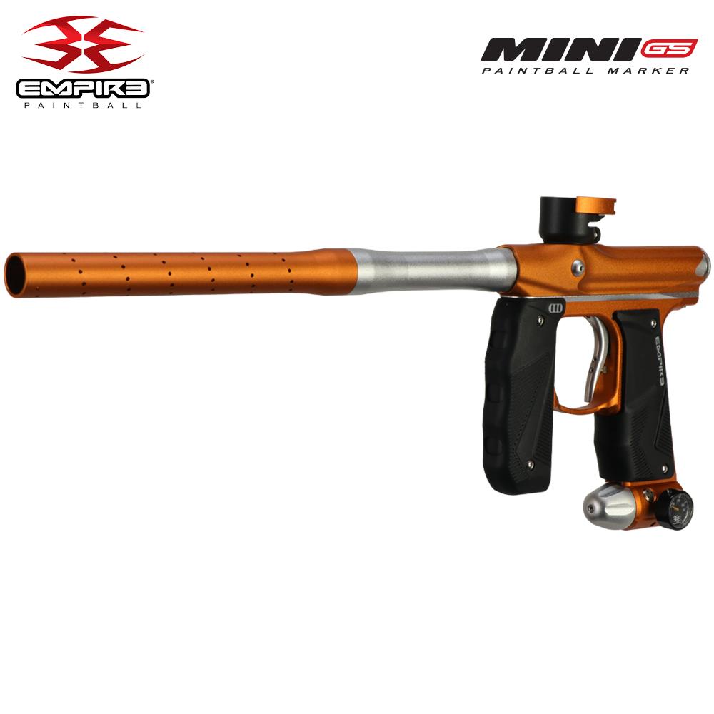 Empire Mini GS Full Auto Advanced Paintball Gun Package - Dust Orange White