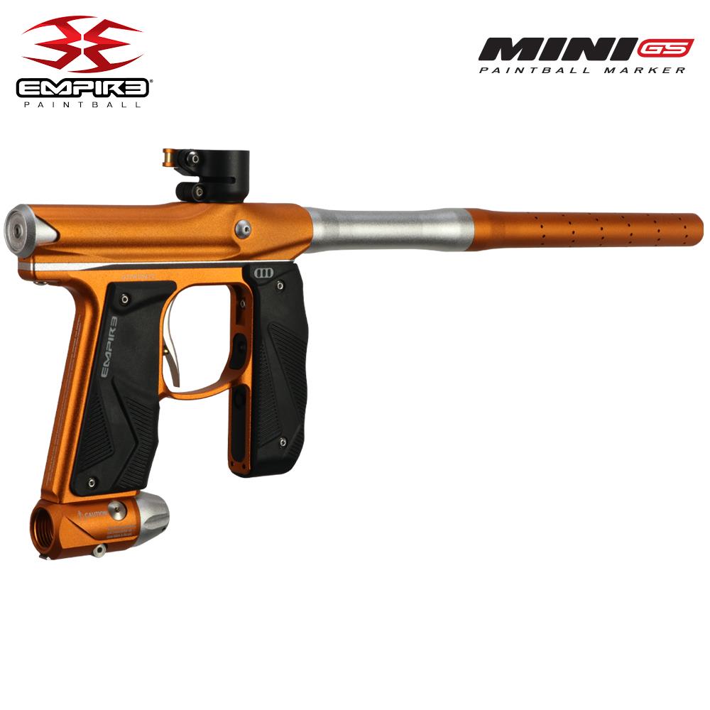 Empire Mini GS Full Auto Advanced Paintball Gun Package - Dust Orange White