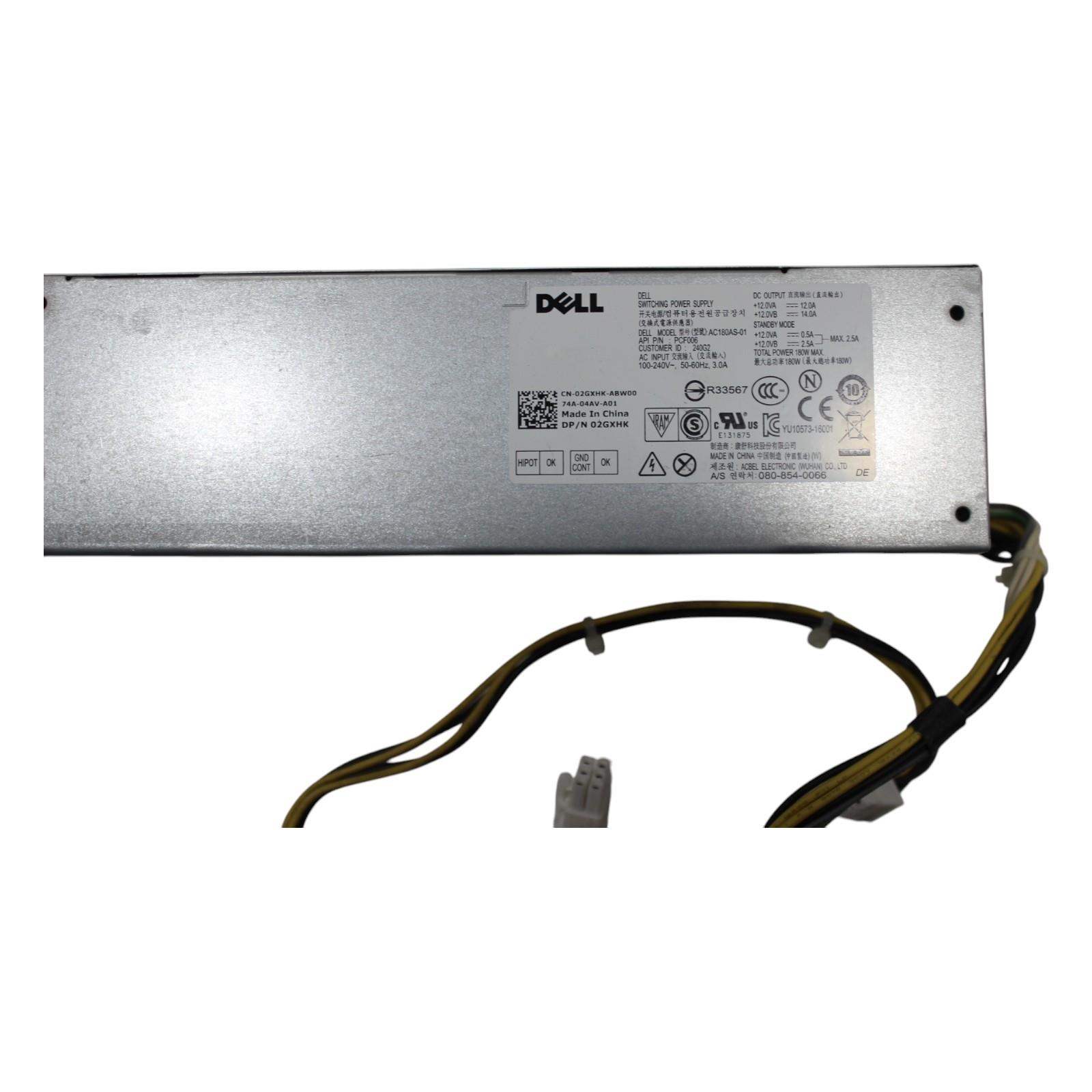 Dell OptiPlex 7050 SFF 6 Pin 180W Desktop Power Supply AC180AS-01