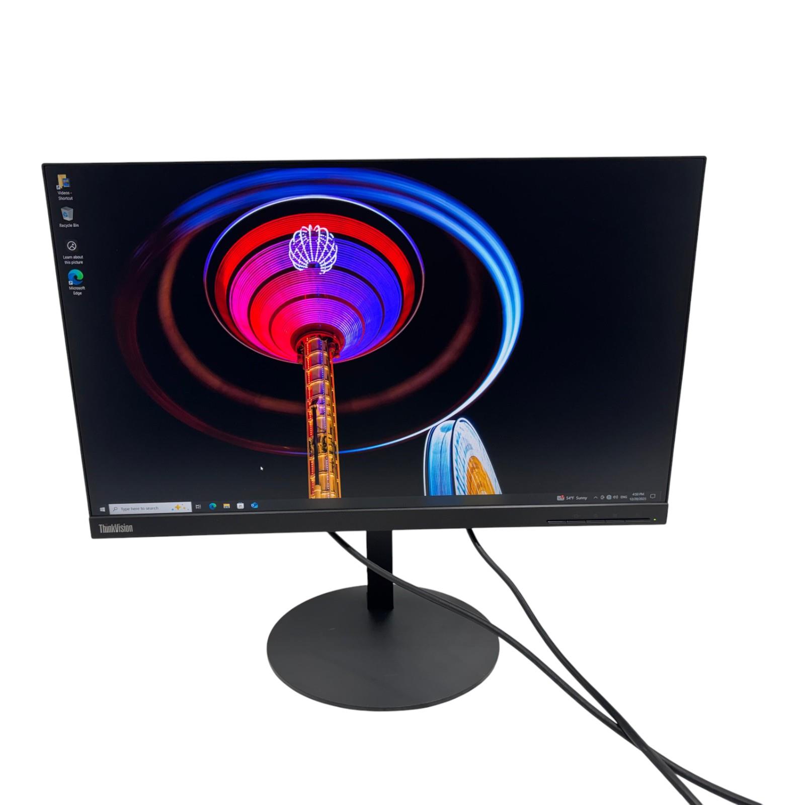 Lenovo ThinkVision P24h-10 23.8inch Wide QHD IPS LED Monitor | eBay