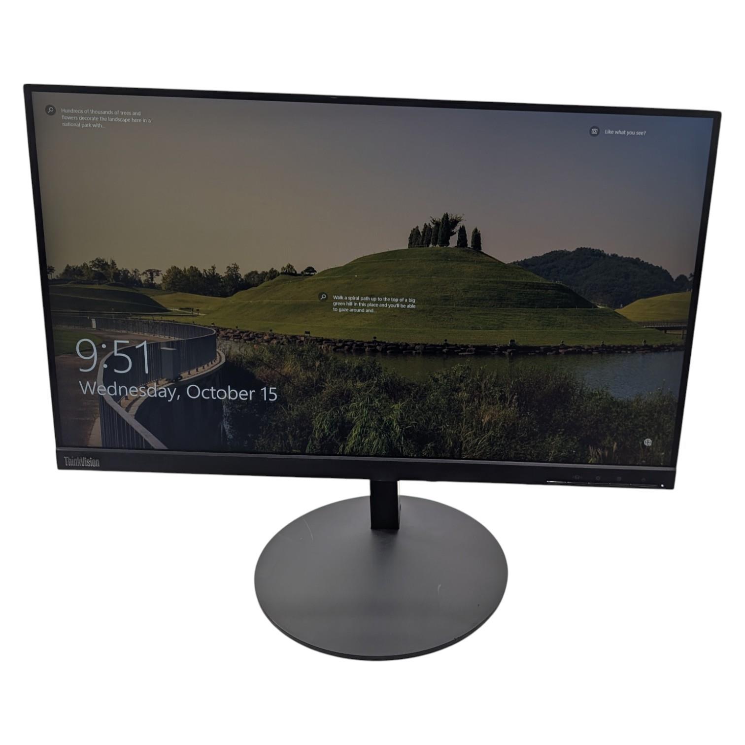 Lenovo ThinkVision P24h-20 1920x1080 QHD IPS LCD Monitor Grade- B