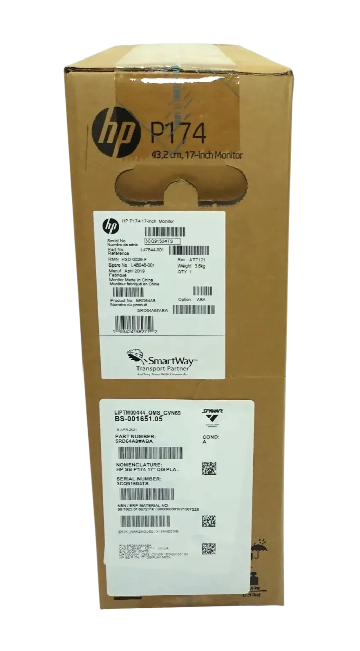 HP P174 17-inch SXGA led Monitor (5RD64AA) - Free Shipping - Foto 3 di 5