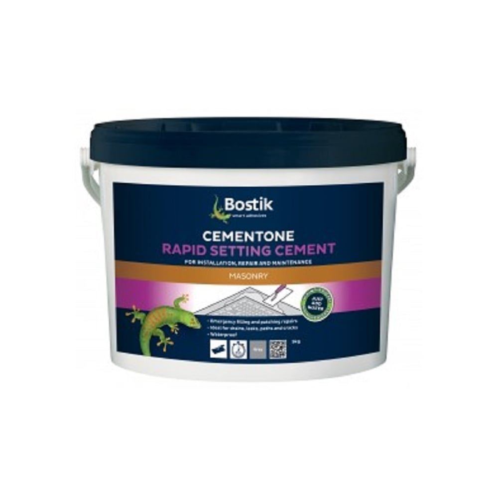 Bostik Cementone Rapid Setting Cement 2.5, 5 & 10kg Tub Quick Dry Repair Outdoor