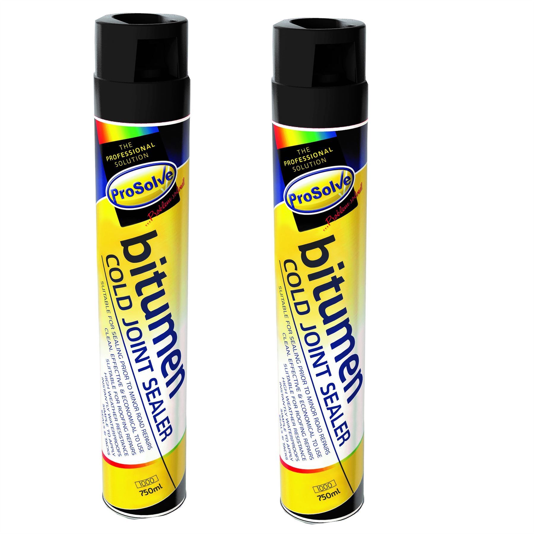 ProSolve Bitumen Cold Joint Sealer Spray 750ml Tarmac Asphalt Repair Pack of 2 - Image 4