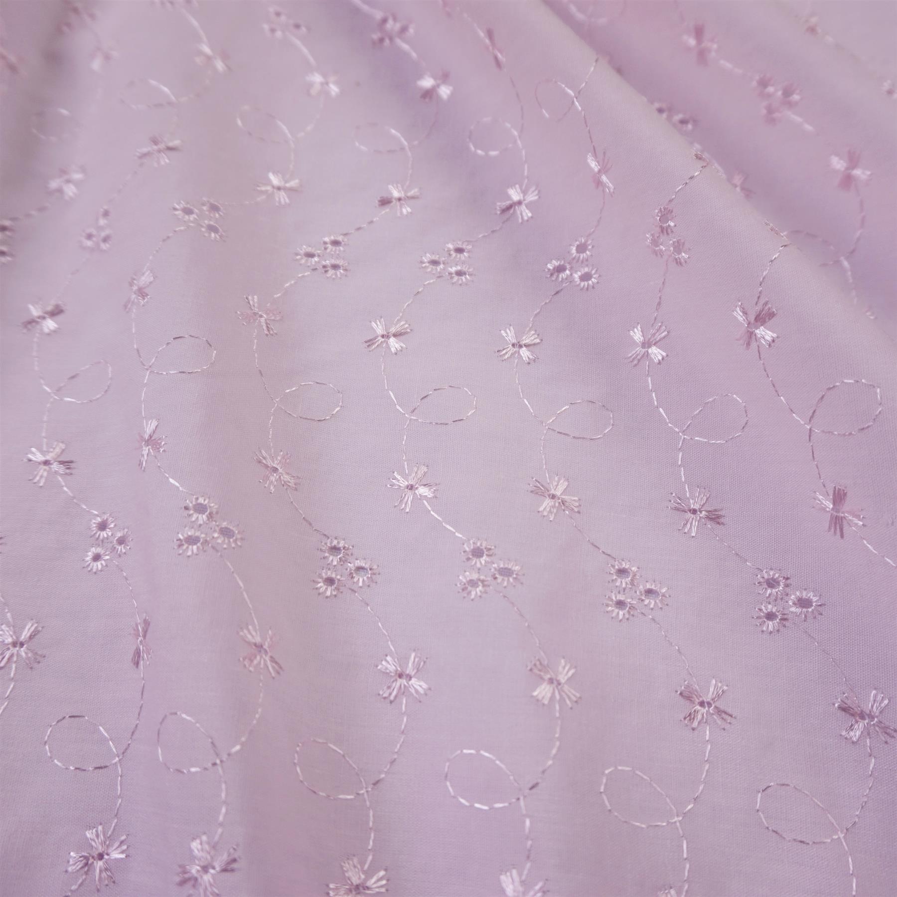 3 Hole Broderie Anglaise Polycotton Embroidered Fabric 150cm Wide Sold by metre 3 Hole Broderie Anglaise Polycotton Embroidered Fabric 150cm Wide Sold by metre