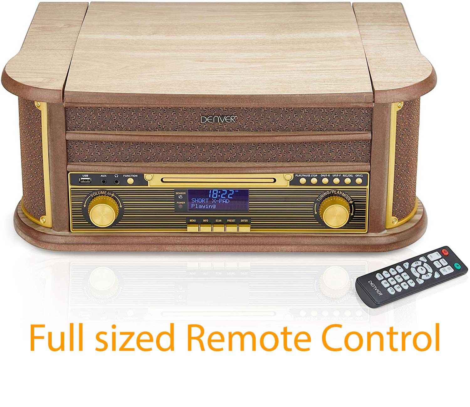 Record Player DAB+ Radio Cassette USB Bluetooth Denver MRD-51BT - Picture 5 of 16