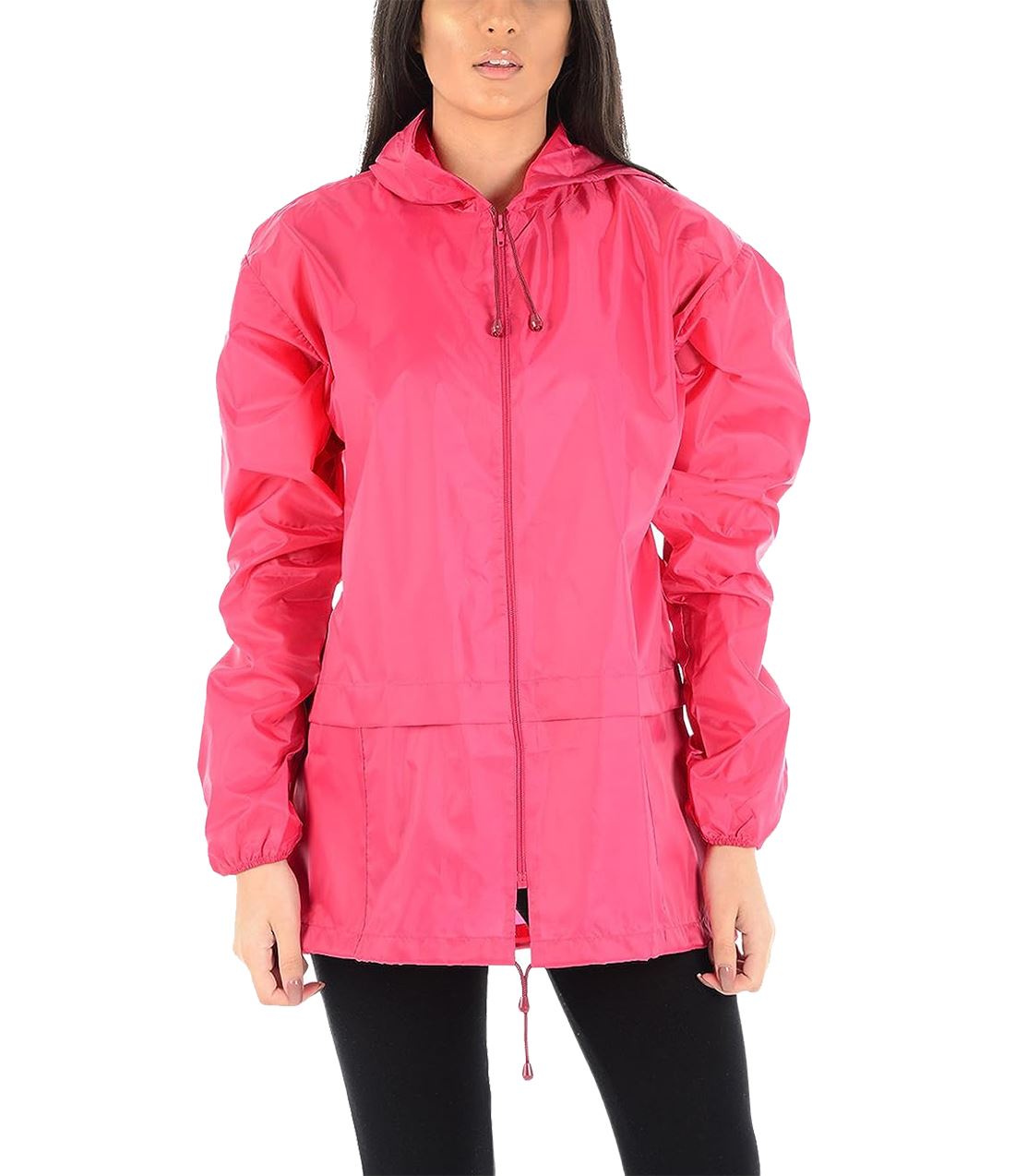 Chaqueta Cagoule Unisex Impermeable Manga Larga Cremallera Con Capucha Impermeable Chaqueta - Imagen 5 de 19