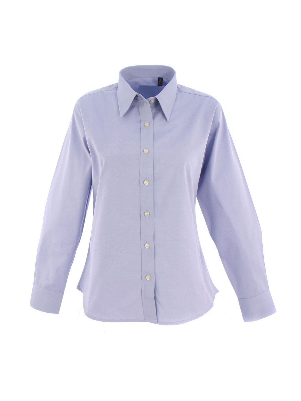 Pinpoint Button Down Stretch Shirts Damen Uni Langarm Anzugshirts - Bild 5 von 10