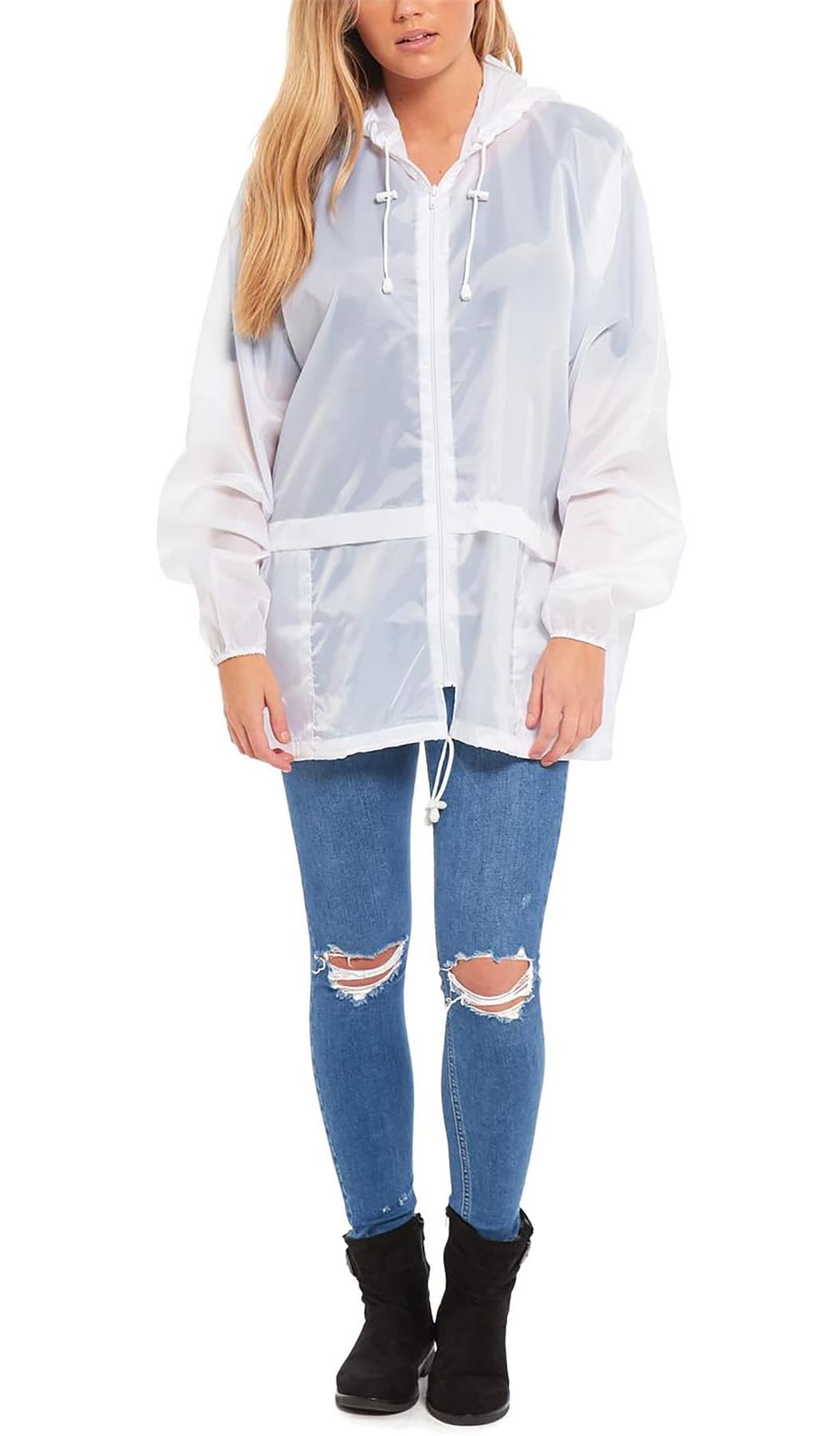 Chaqueta Cagoule Unisex Impermeable Manga Larga Cremallera Con Capucha Impermeable Chaqueta - Imagen 18 de 19