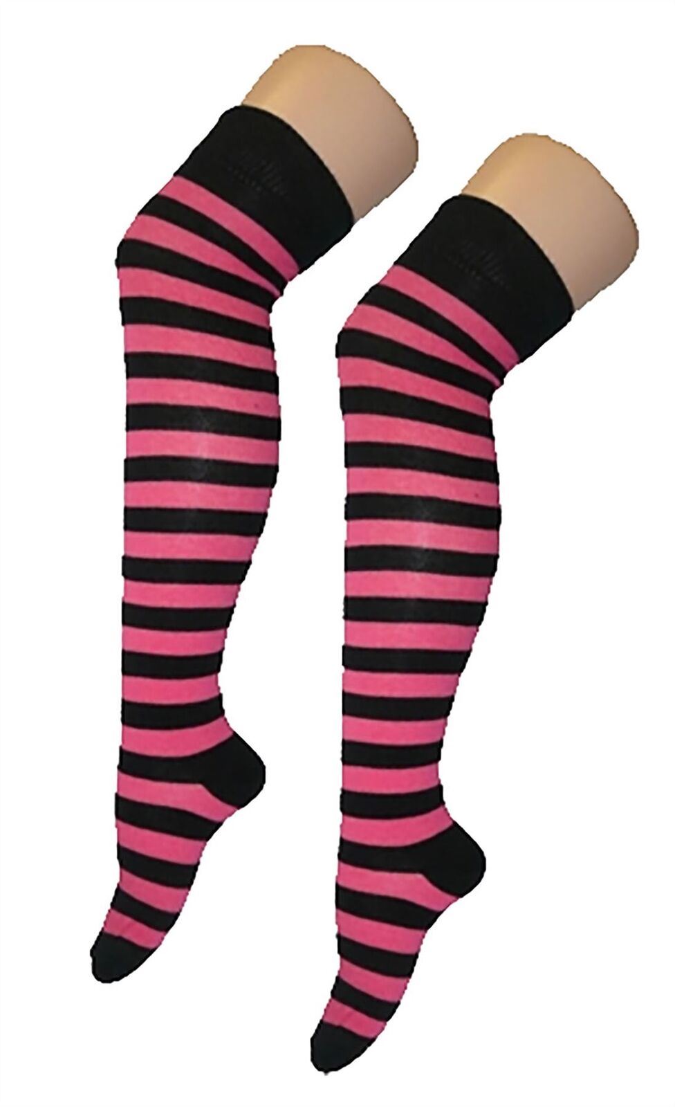 Ladies Plain Printed Over the Knee Socks Womens Party Wear Checked Bow OTK Socks - Picture 17 of 49