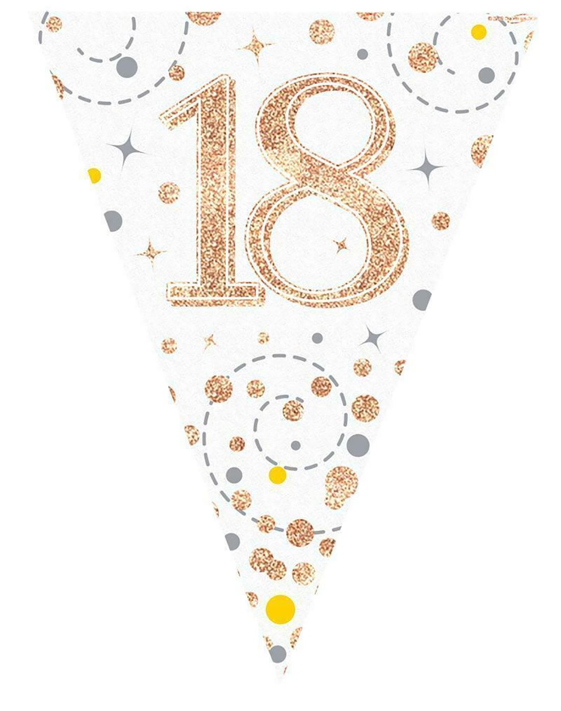 Birthday Party Decorations Happy Birthday Holographic Bunting Sparkling Banners - Picture 25 of 32
