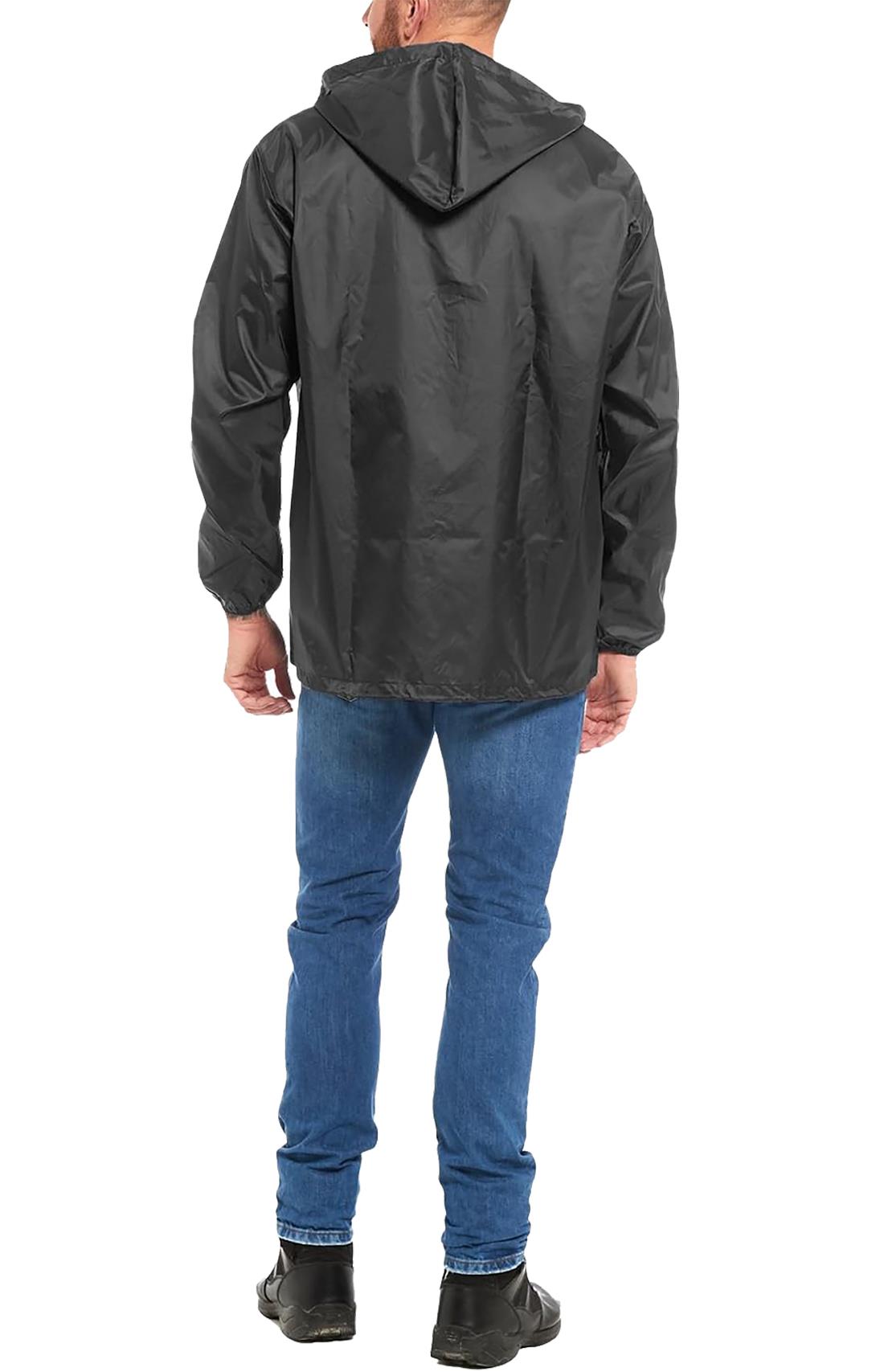 Chaqueta Cagoule Unisex Impermeable Manga Larga Cremallera Con Capucha Impermeable Chaqueta - Imagen 3 de 19