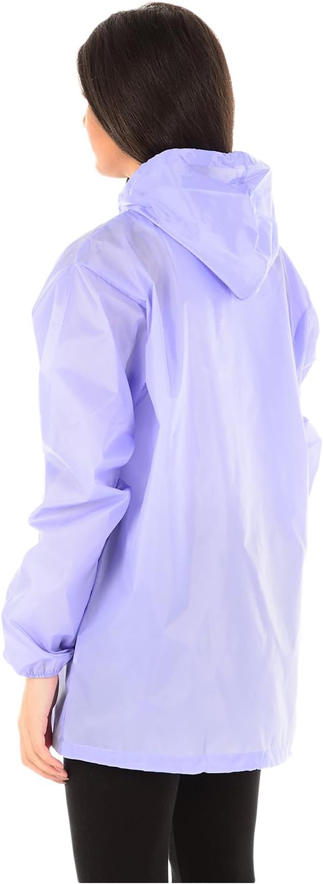 Chaqueta Cagoule Unisex Impermeable Manga Larga Cremallera Con Capucha Impermeable Chaqueta - Imagen 10 de 19