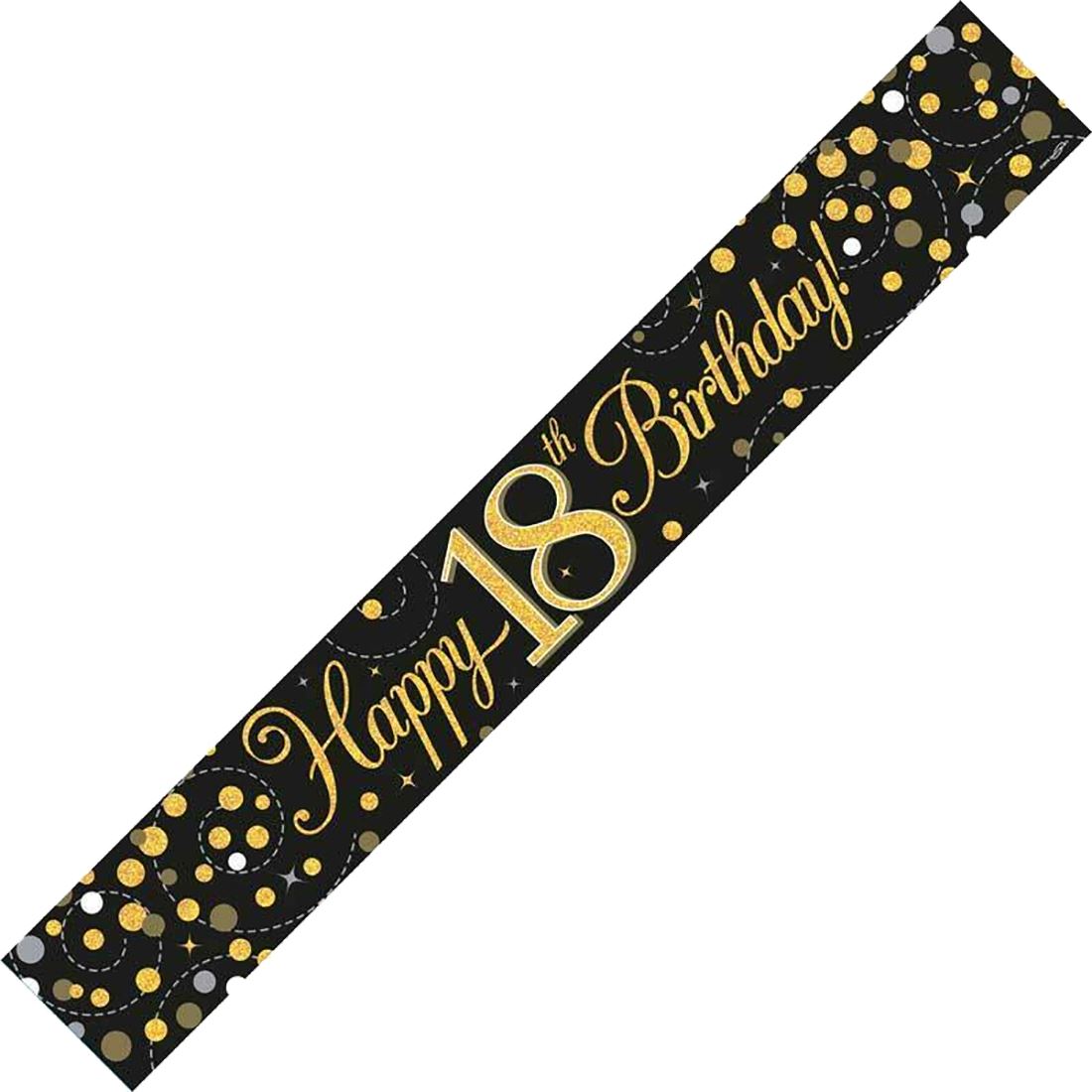 Birthday Party Decorations Happy Birthday Holographic Bunting Sparkling Banners - Picture 3 of 32