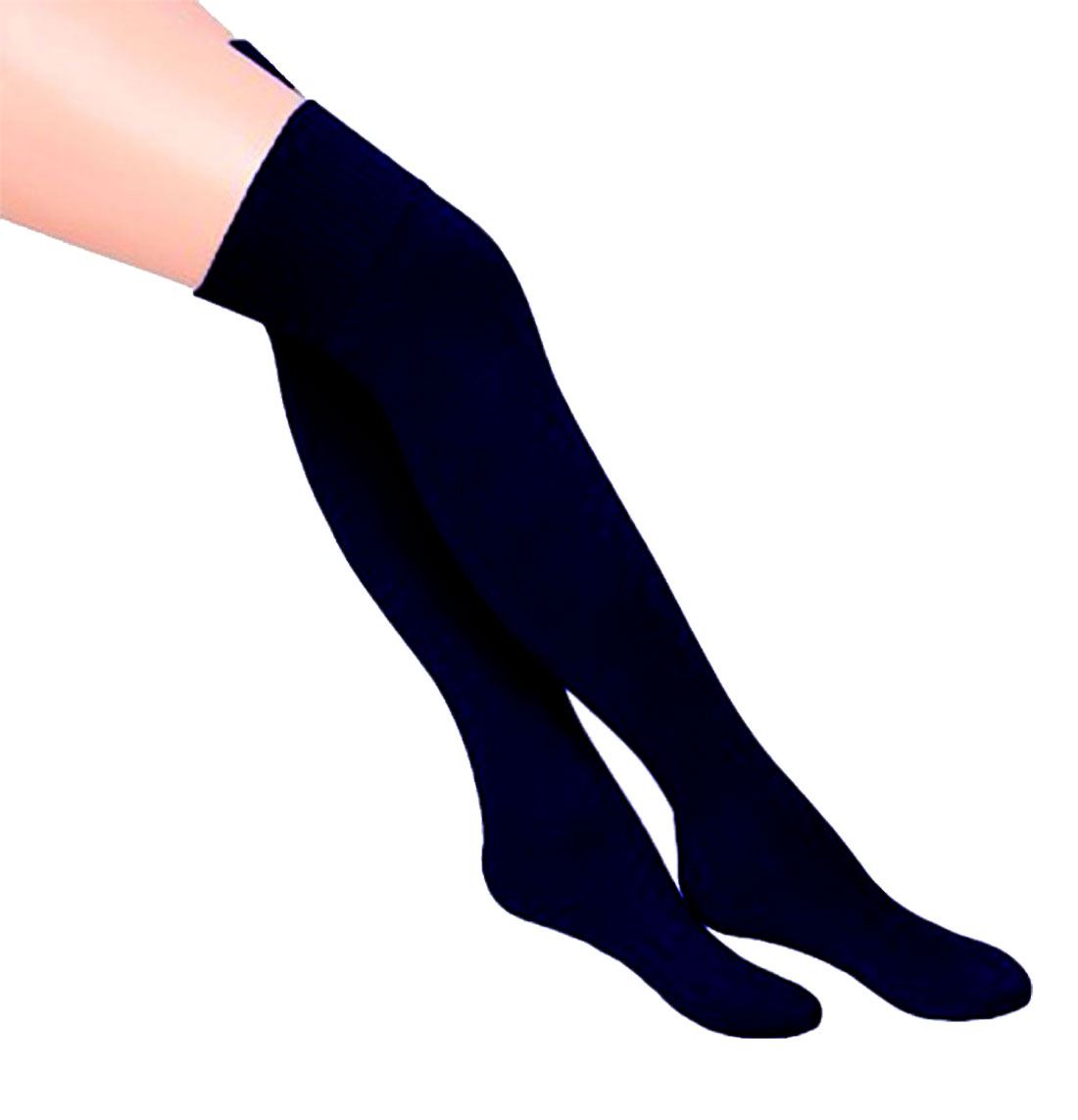 Girls Knee High Cotton Socks Childrens Plain School Casual Knee High Socks - Picture 4 of 5