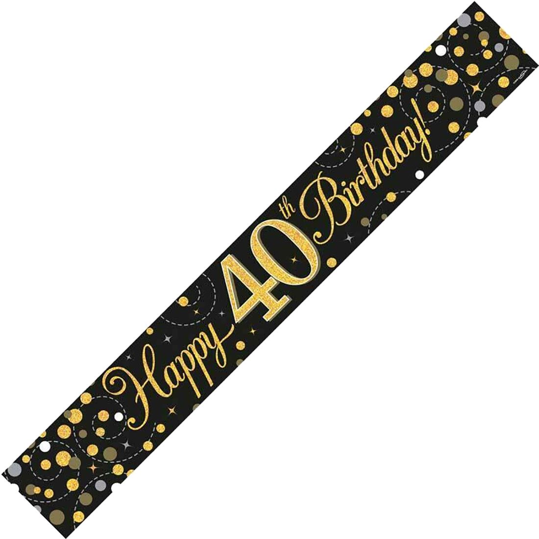 Birthday Party Decorations Happy Birthday Holographic Bunting Sparkling Banners - Picture 6 of 32