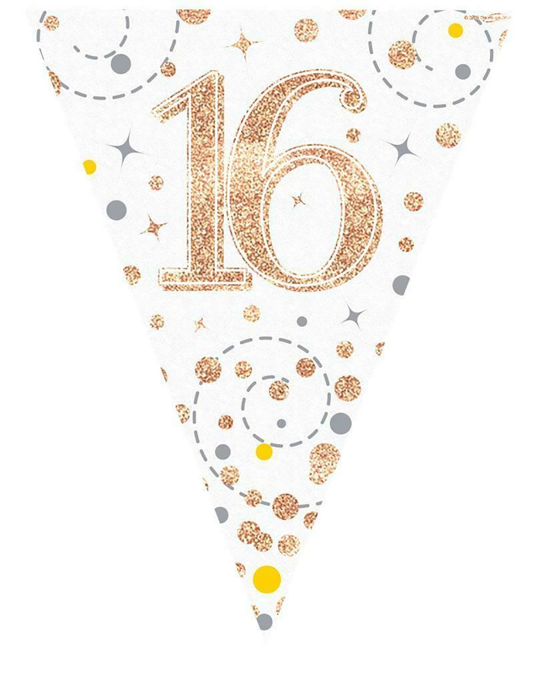 Birthday Party Decorations Happy Birthday Holographic Bunting Sparkling Banners - Picture 24 of 32