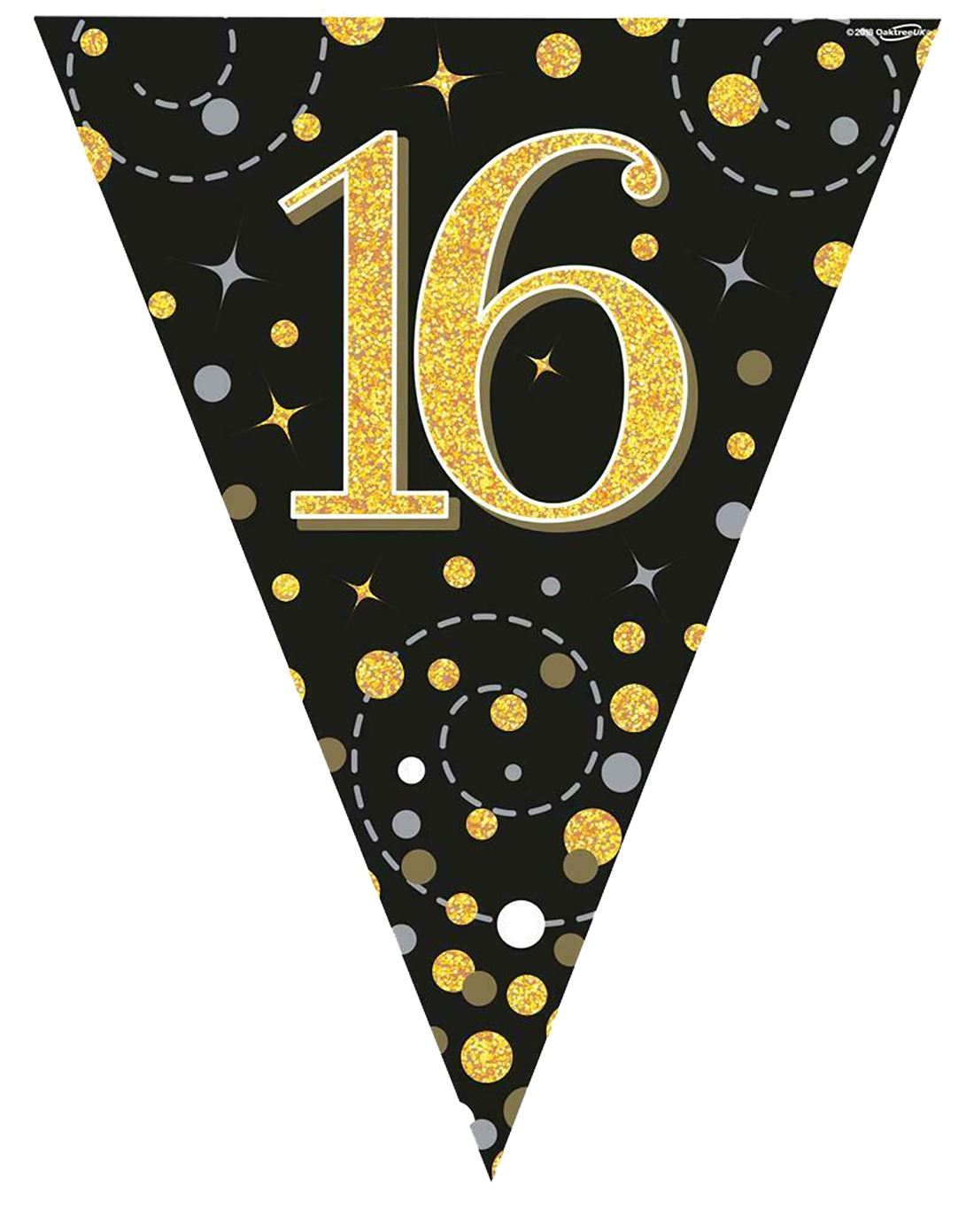 Birthday Party Decorations Happy Birthday Holographic Bunting Sparkling Banners - Picture 11 of 32