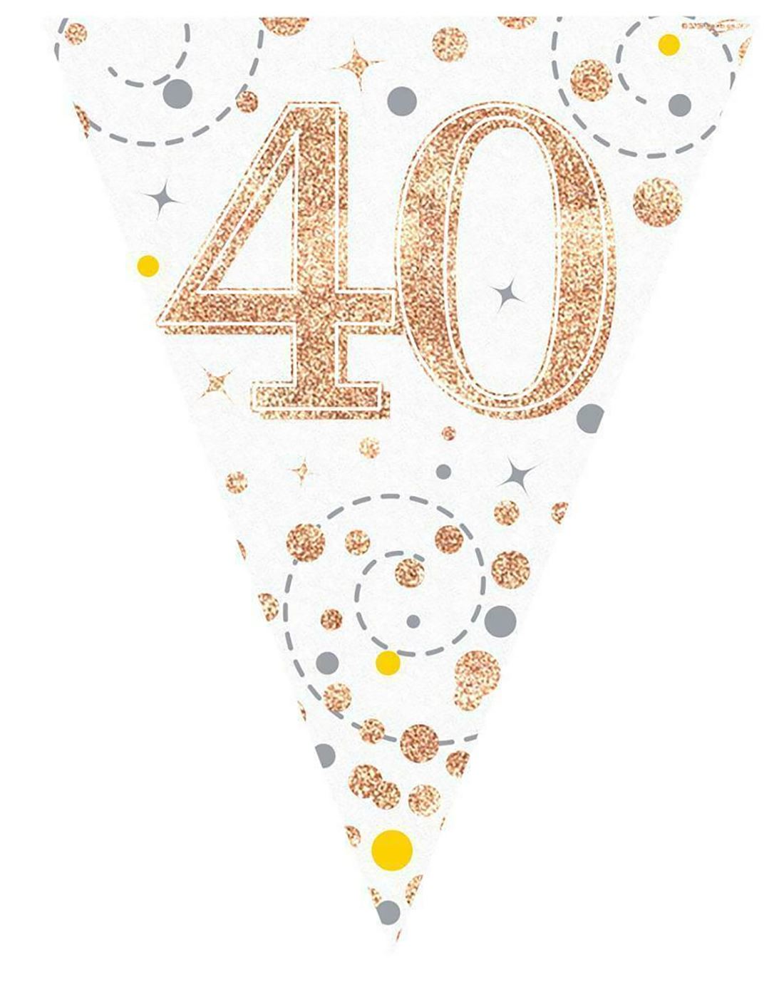 Birthday Party Decorations Happy Birthday Holographic Bunting Sparkling Banners - Picture 28 of 32
