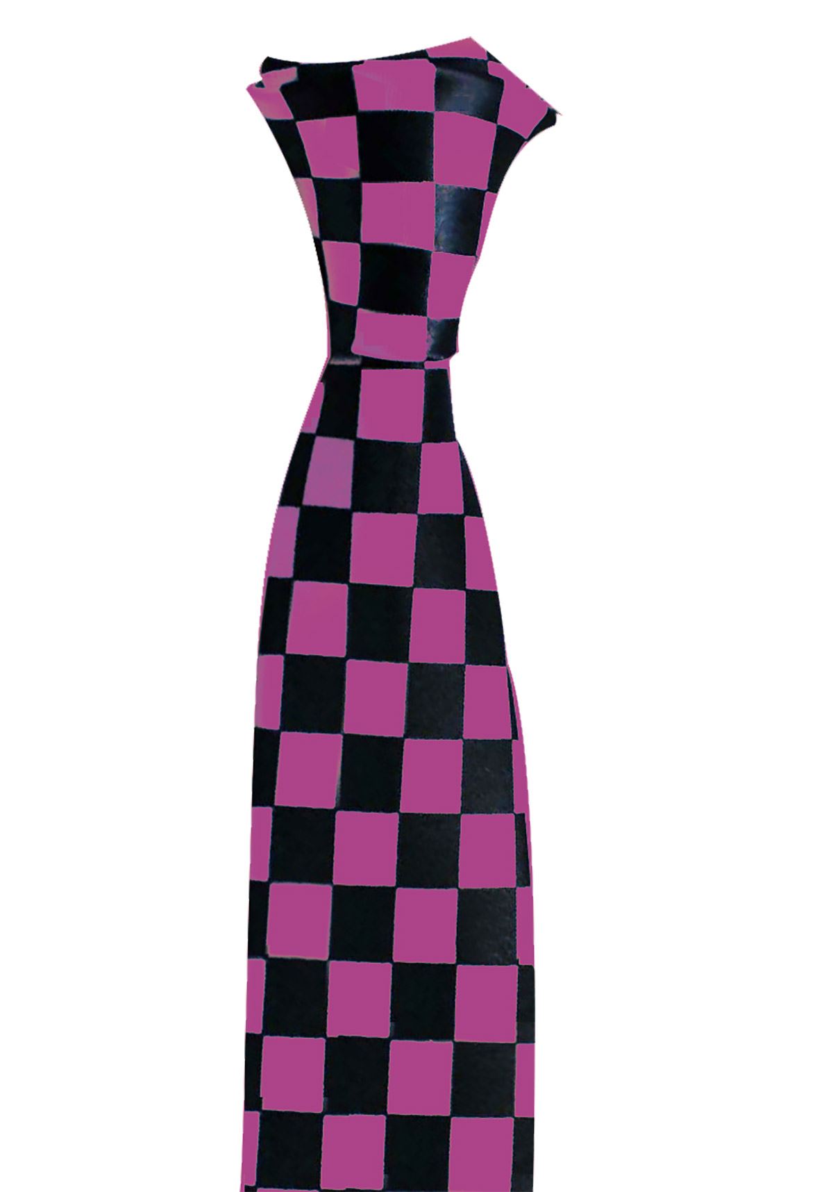 Corbata de cuello tartán a cuadros a rayas lisas para hombre accesorio de disfraz para adultos - Imagen 22 de 28