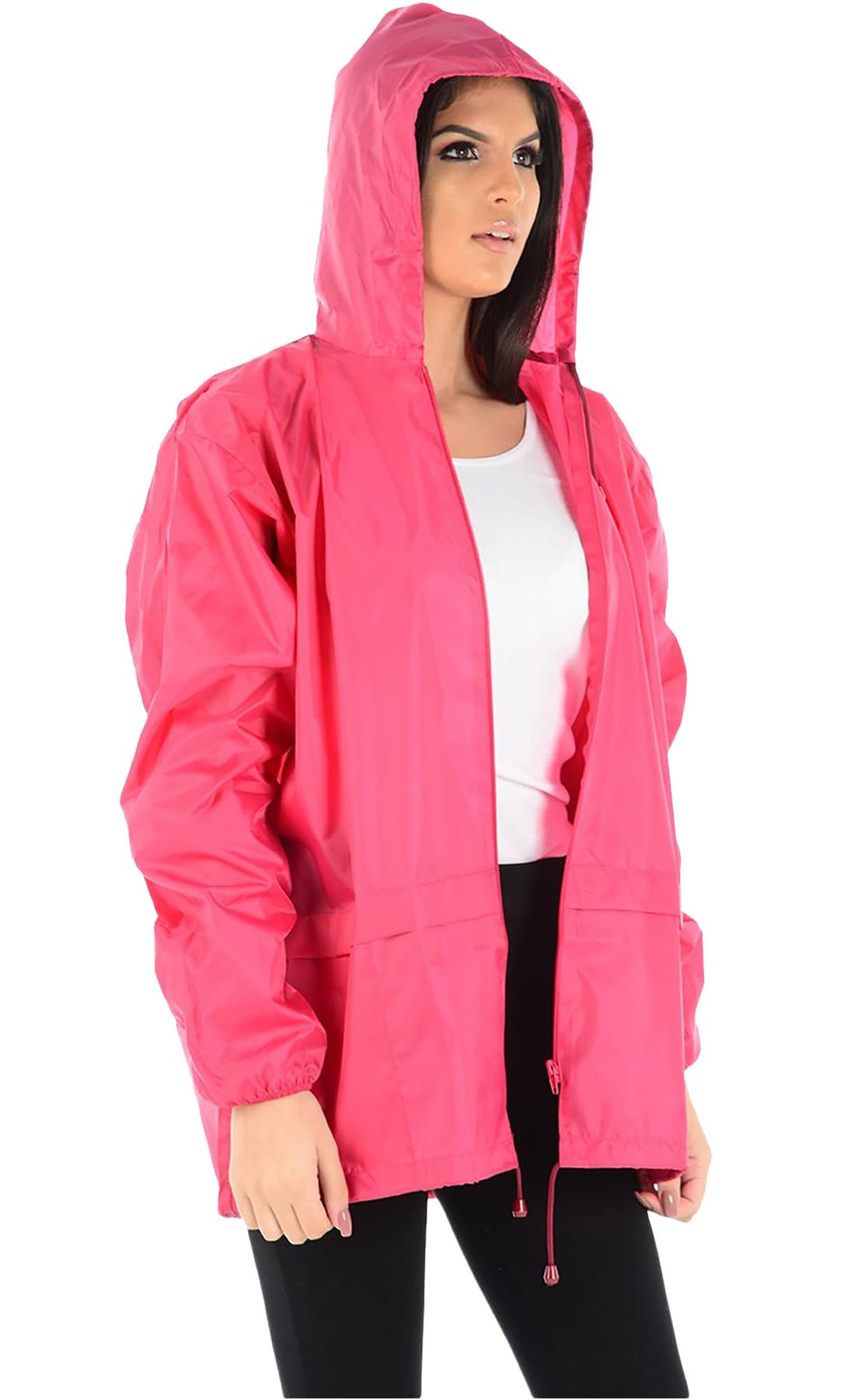Chaqueta Cagoule Unisex Impermeable Manga Larga Cremallera Con Capucha Impermeable Chaqueta - Imagen 6 de 19
