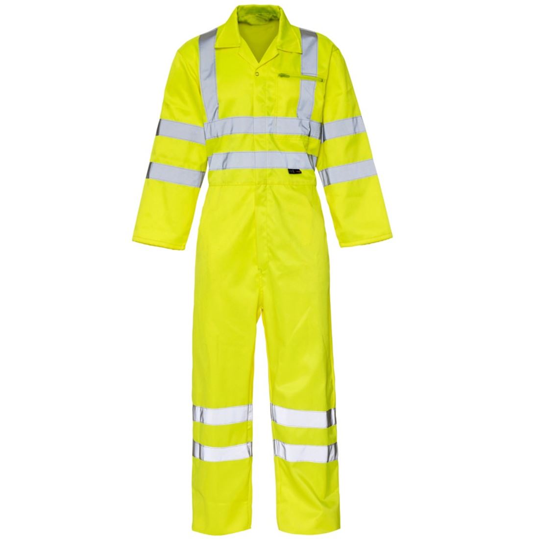 Mens High Visibility Polycotton Coverall Adults Outdoor Work Wear Overall Suit - Bild 2 von 4