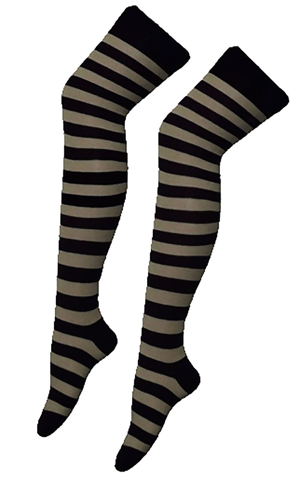 Ladies Plain Printed Over the Knee Socks Womens Party Wear Checked Bow OTK Socks - Picture 20 of 49