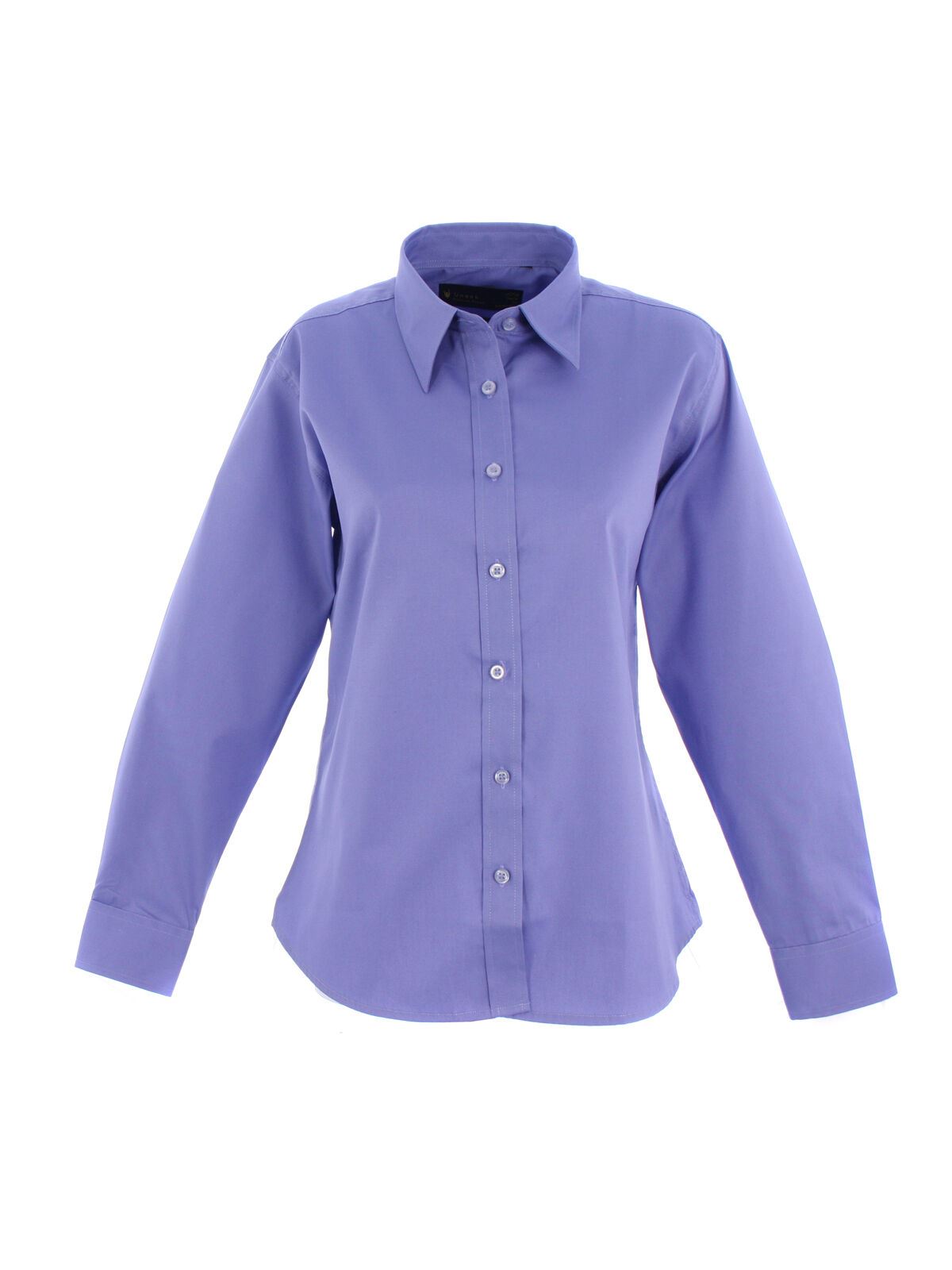 Pinpoint Button Down Stretch Shirts Damen Uni Langarm Anzugshirts - Bild 6 von 10