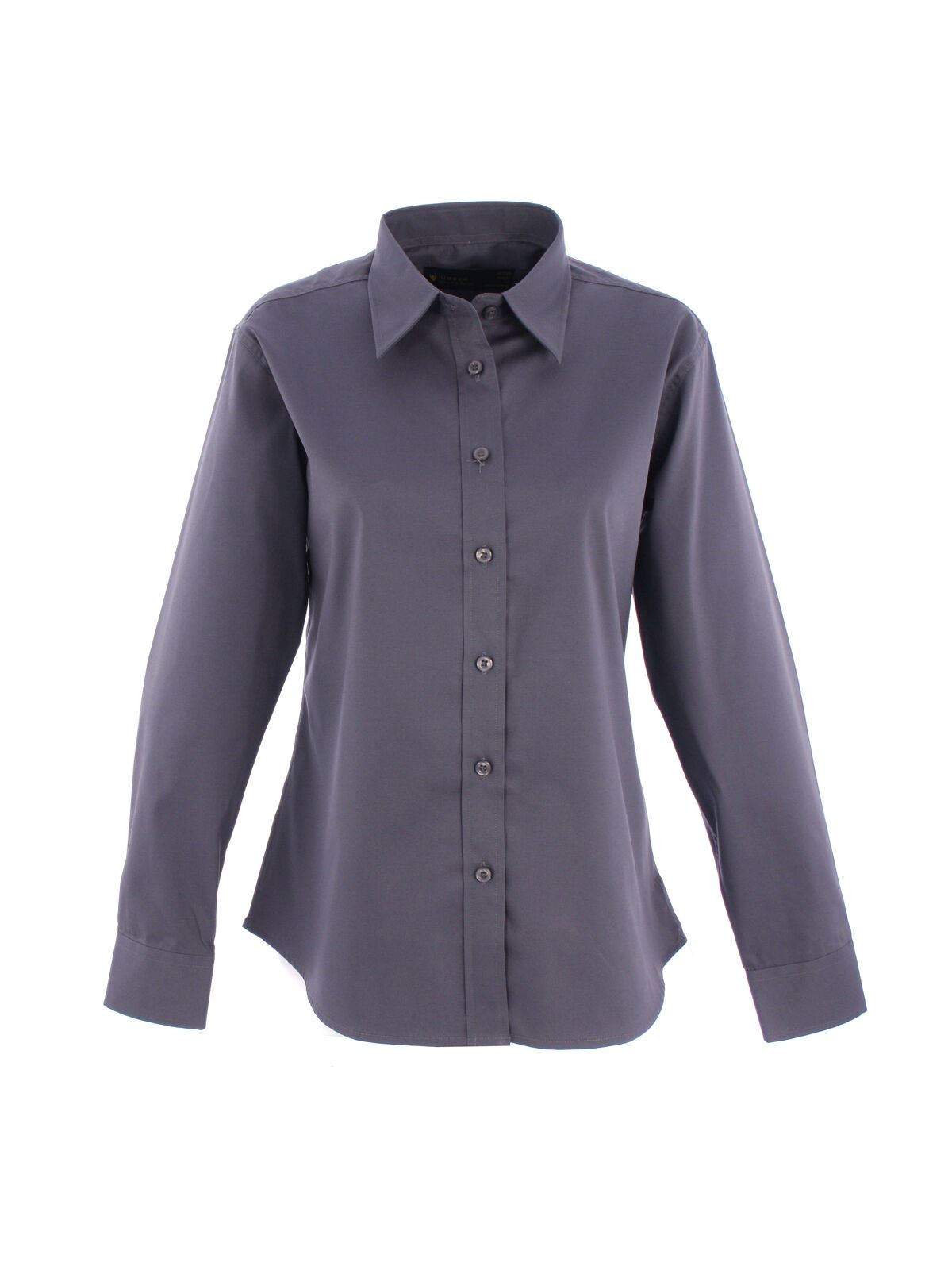 Pinpoint Button Down Stretch Shirts Damen Uni Langarm Anzugshirts - Bild 4 von 10