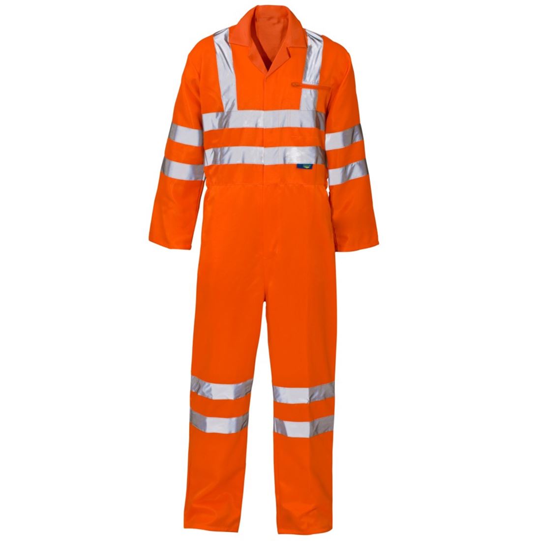 Mens High Visibility Polycotton Coverall Adults Outdoor Work Wear Overall Suit - Bild 3 von 4