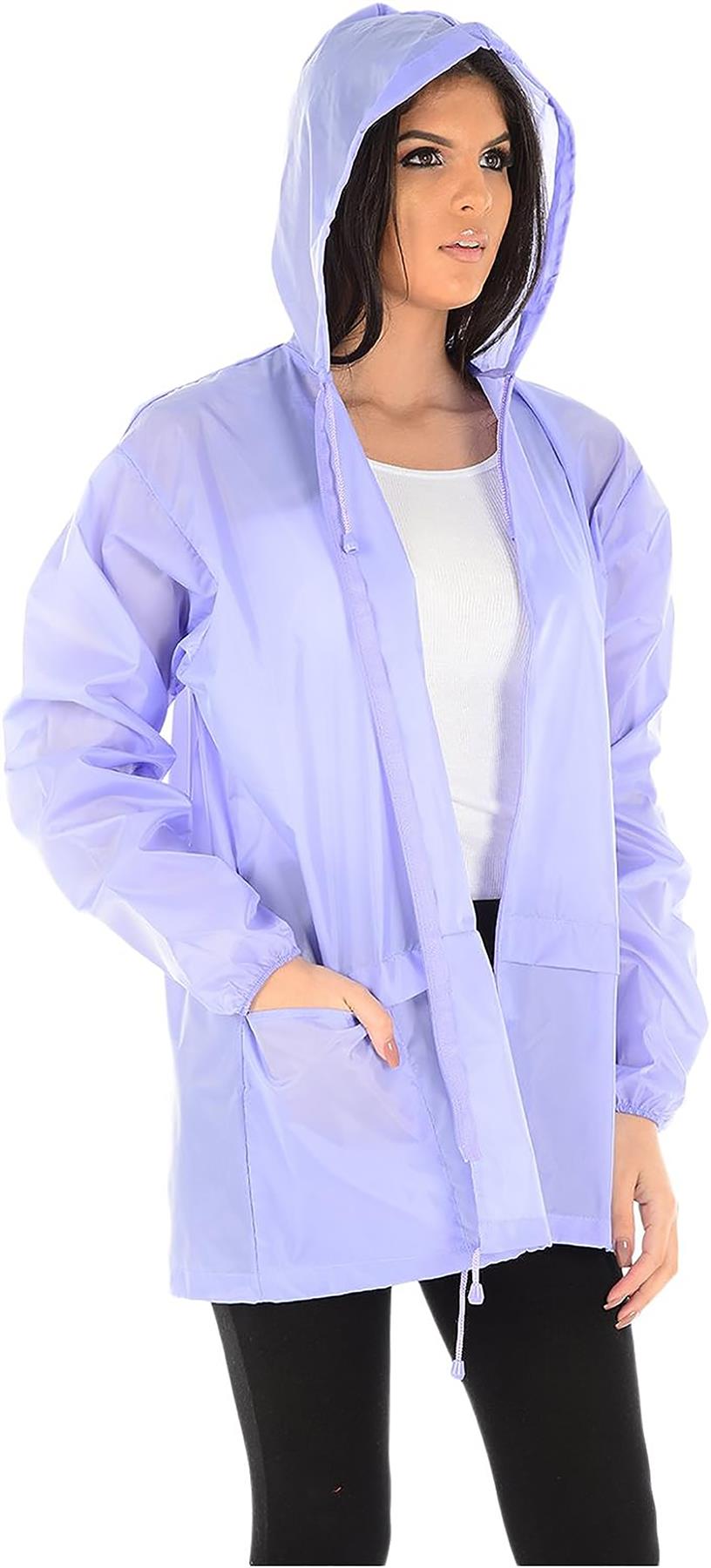 Chaqueta Cagoule Unisex Impermeable Manga Larga Cremallera Con Capucha Impermeable Chaqueta - Imagen 9 de 19