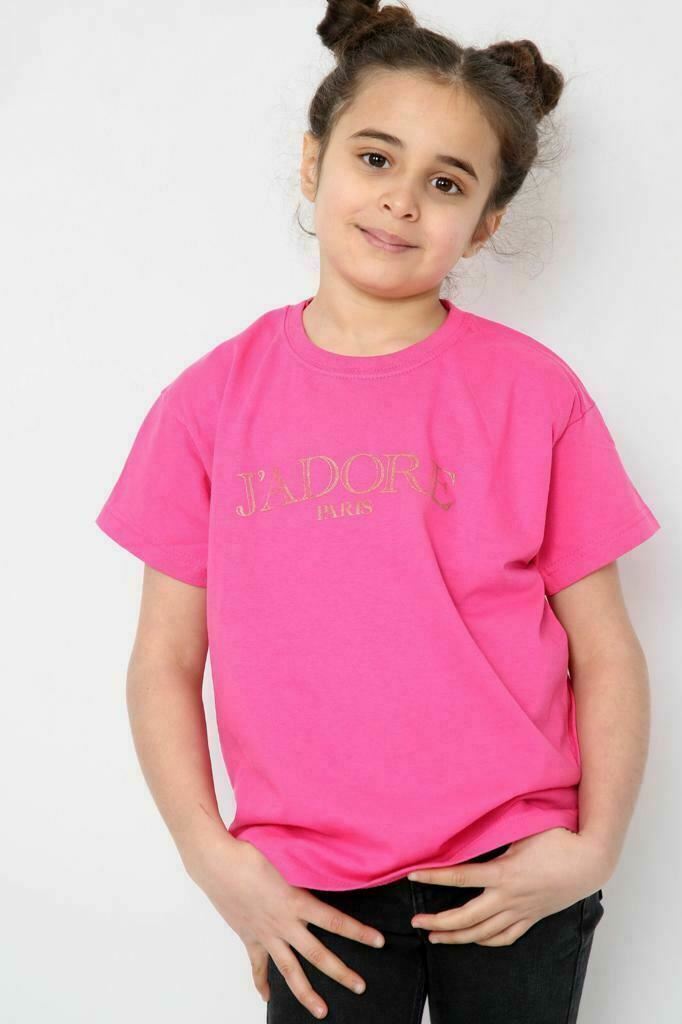Oversize-T-Shirt Damen J'Adore Paris bedruckt Damen Frauen Kurzarm Oberteil T-Shirts - Bild 16 von 18