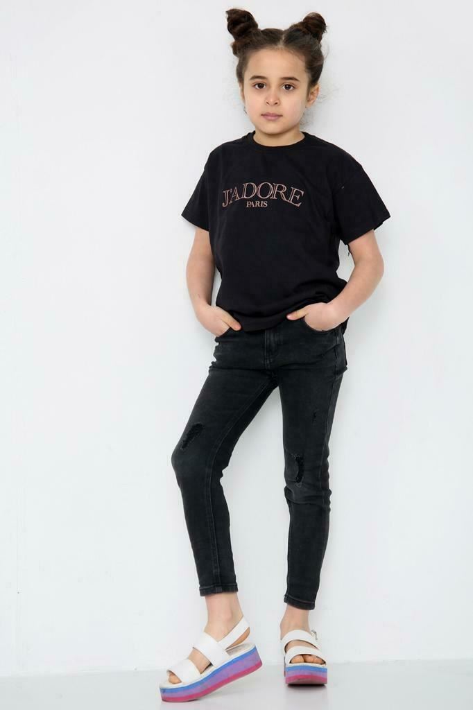 Oversize-T-Shirt Damen J'Adore Paris bedruckt Damen Frauen Kurzarm Oberteil T-Shirts - Bild 7 von 18