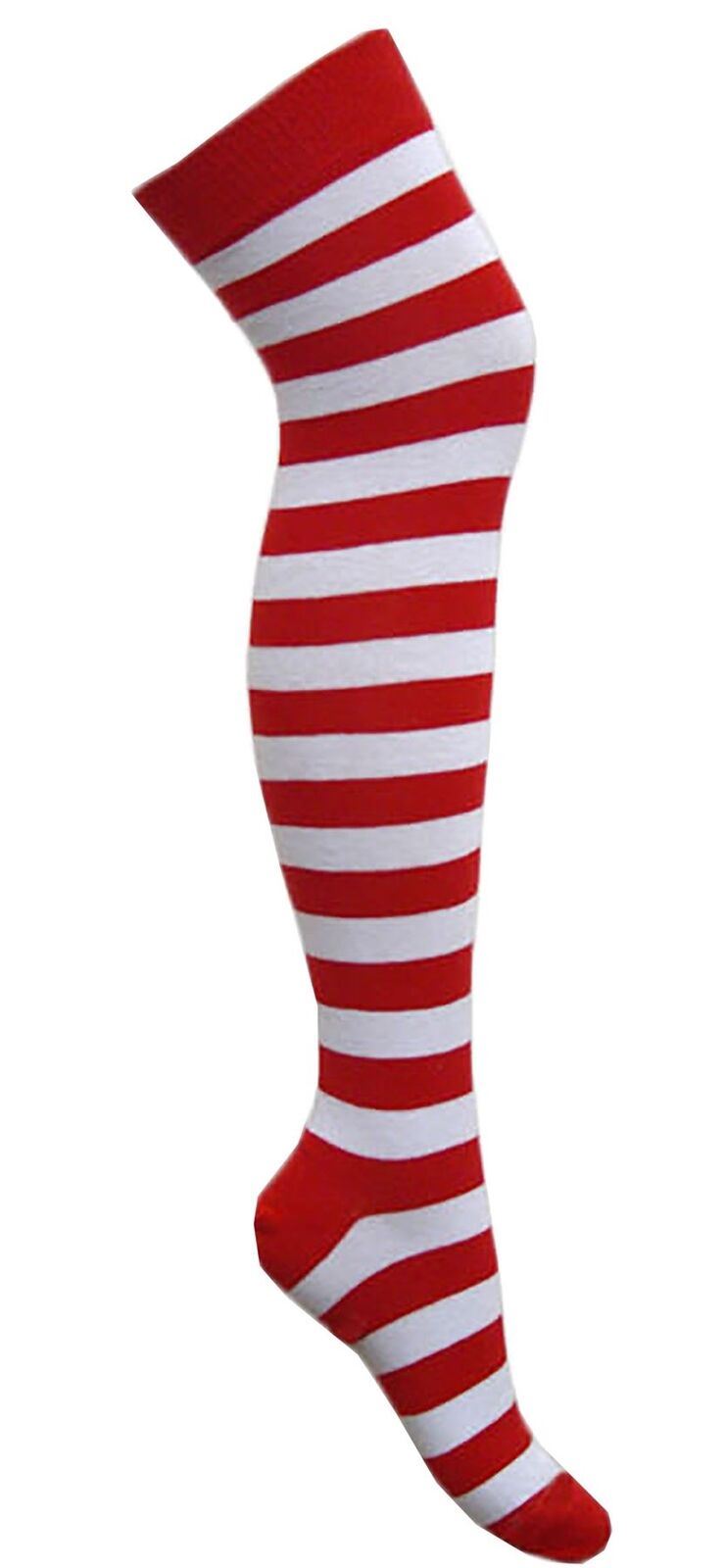 Ladies Plain Printed Over the Knee Socks Womens Party Wear Checked Bow OTK Socks - Picture 15 of 49
