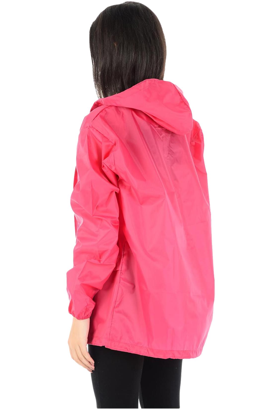 Chaqueta Cagoule Unisex Impermeable Manga Larga Cremallera Con Capucha Impermeable Chaqueta - Imagen 7 de 19