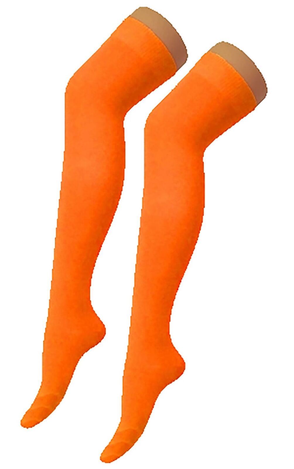 Ladies Plain Printed Over the Knee Socks Womens Party Wear Checked Bow OTK Socks - Picture 10 of 49