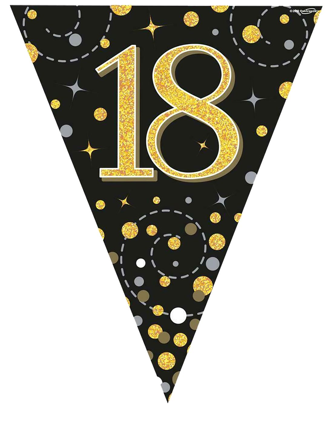Birthday Party Decorations Happy Birthday Holographic Bunting Sparkling Banners - Picture 12 of 32