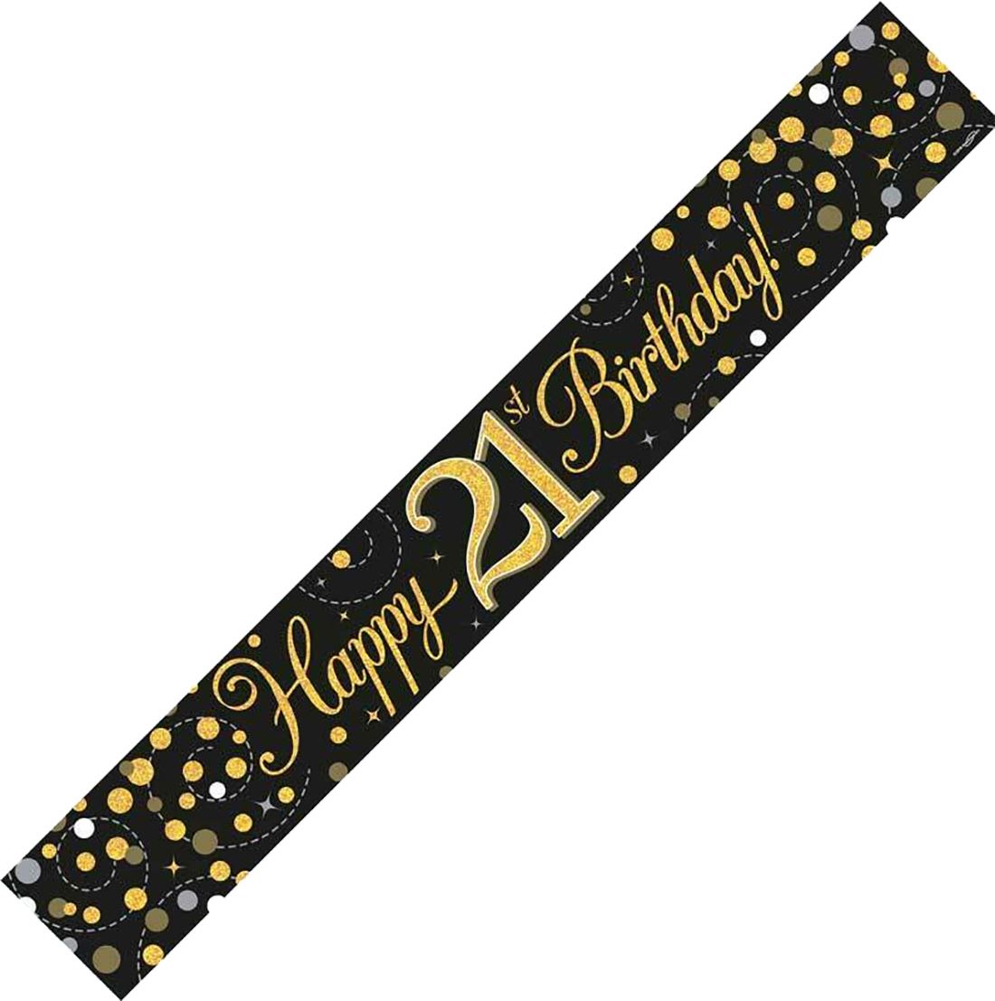 Birthday Party Decorations Happy Birthday Holographic Bunting Sparkling Banners - Picture 4 of 32