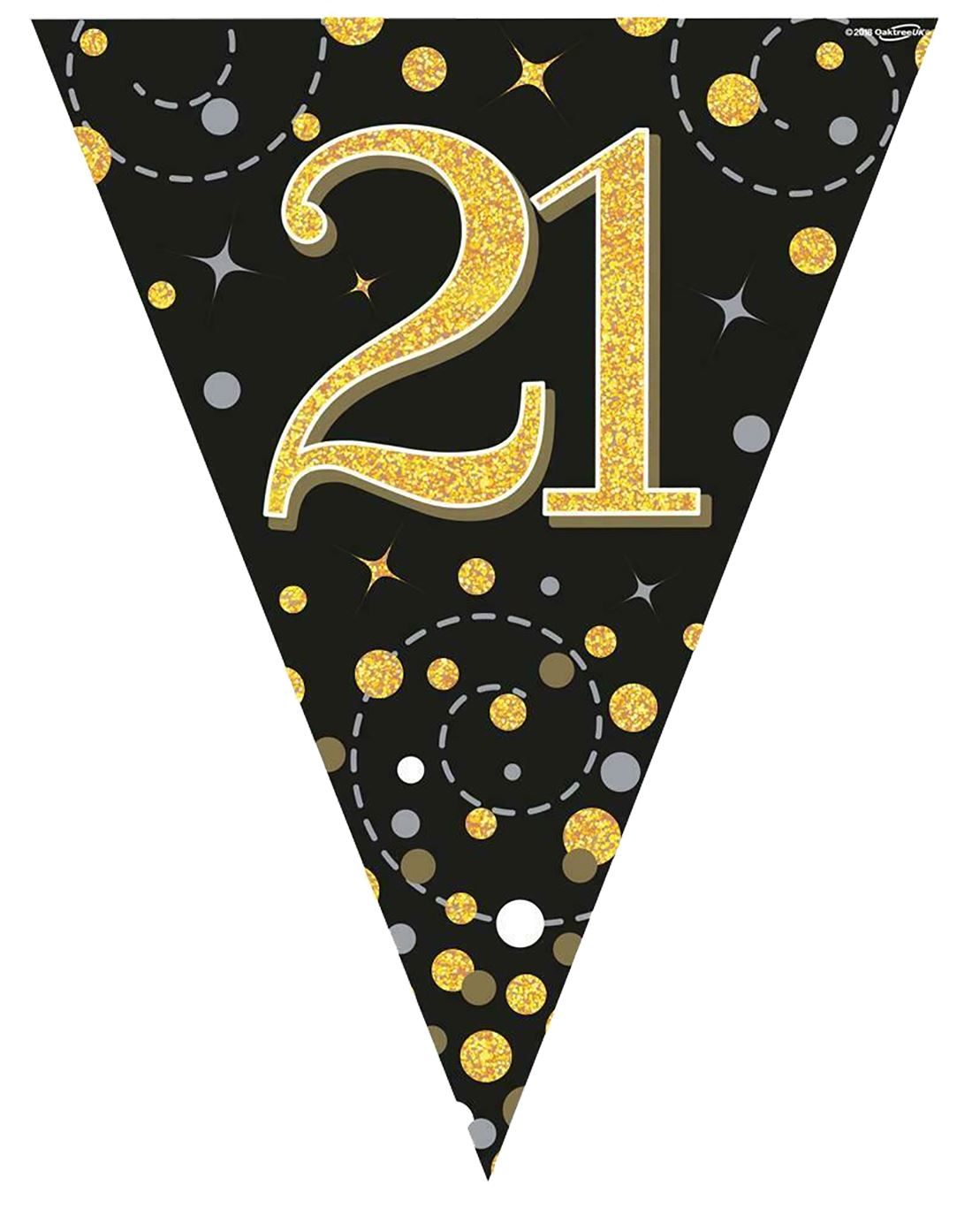 Birthday Party Decorations Happy Birthday Holographic Bunting Sparkling Banners - Picture 13 of 32